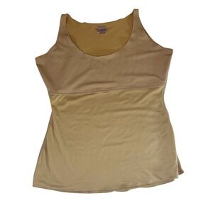 Spanx by Sara Blakely Women Tan Nude Shapewear Camisole Tank Top 1X RN112121